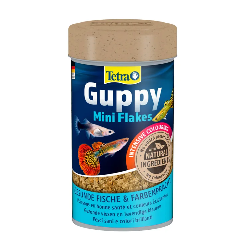 Mega-Angebot Tetra Guppy Mini Flakes 0,25 Liter -Hauptfutter für Guppies-